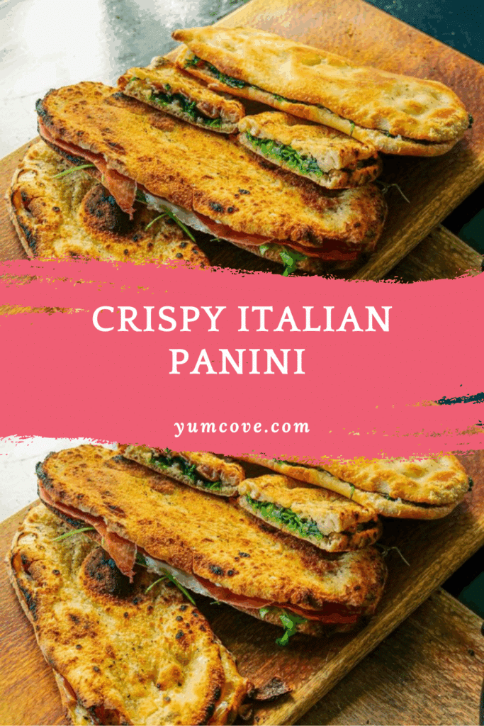 Crispy Italian Panini with Prosciutto and Arugula