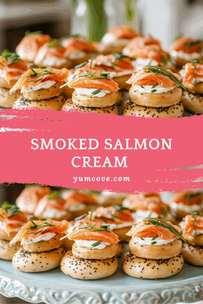 Smoked Salmon Cream Cheese Bagel Bites