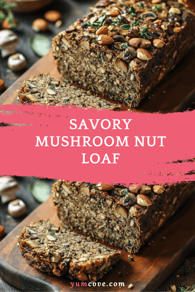 Savory Mushroom Nut Loaf