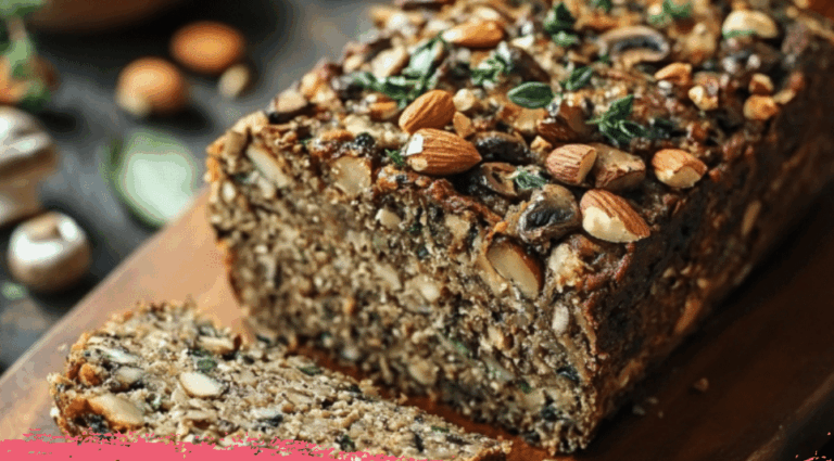 Savory Mushroom Nut Loaf