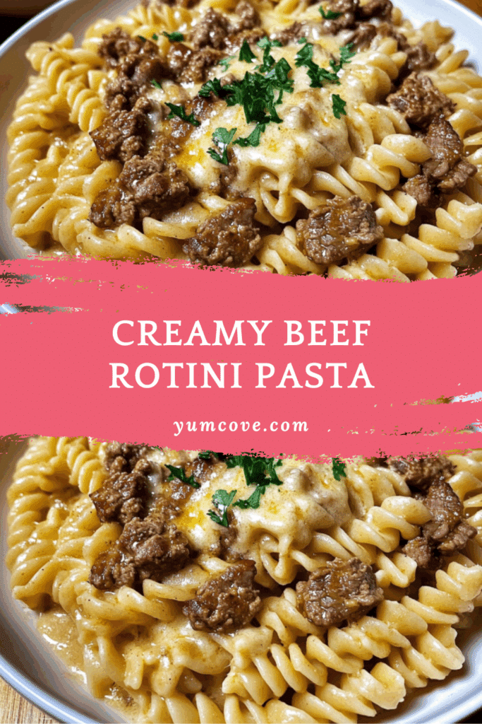 Creamy Beef Rotini Pasta