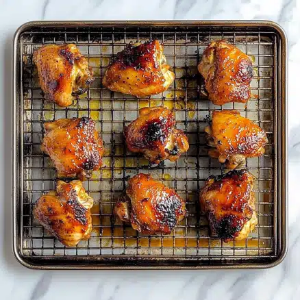 Sticky Honey Baked Chicken Thighs