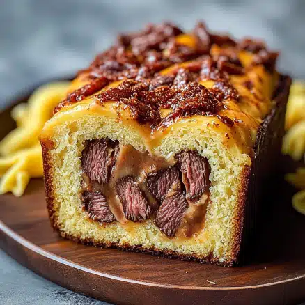 Savory Beef-Stuffed Loaf Cake
