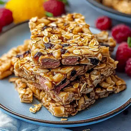 Peanut Butter Oatmeal Protein Bars