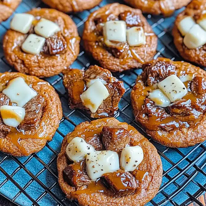 Savory Steak & Cheese Cookies