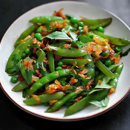 Sautéed Sugar Snap Peas with Garlic