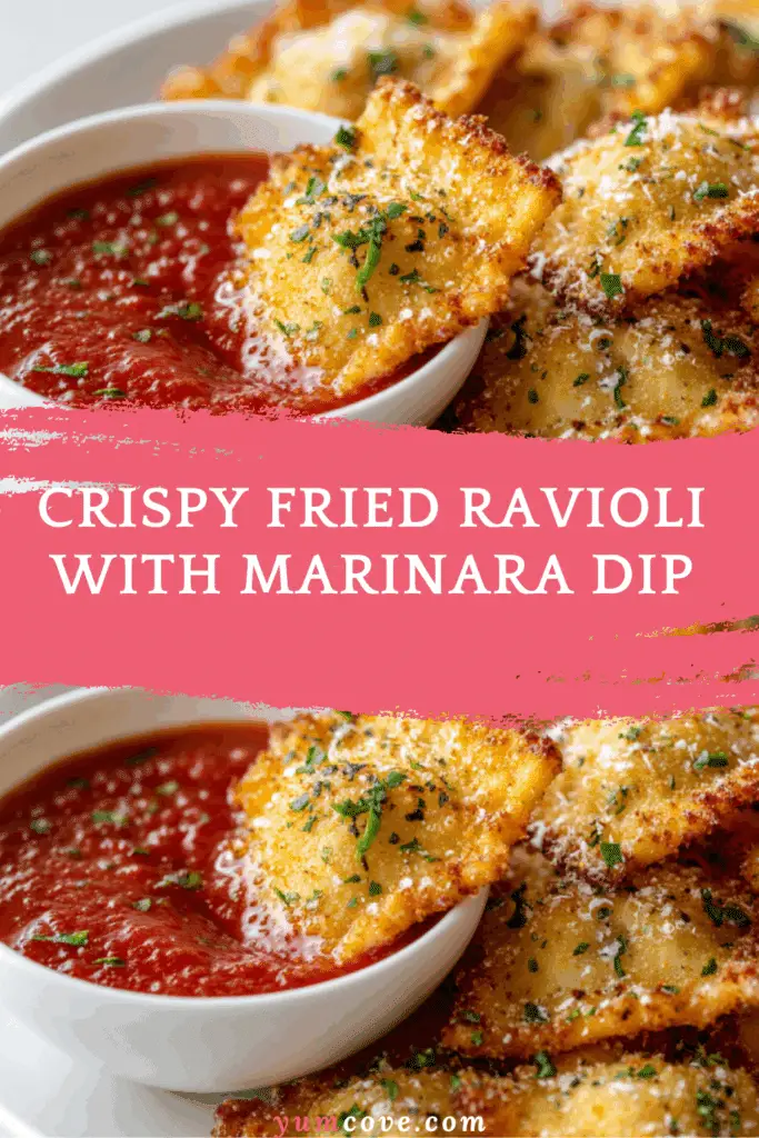 Crispy Fried Ravioli with Marinara Dip