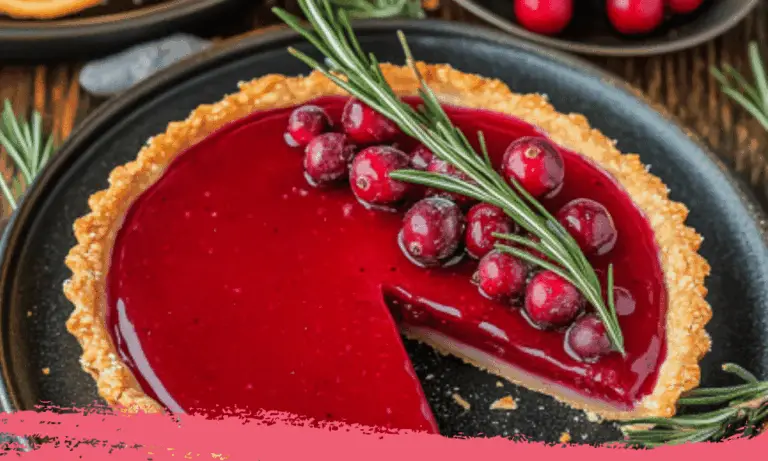 Cranberry Curd Tart
