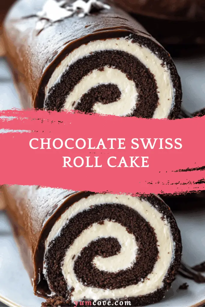 Chocolate Swiss Roll Cake