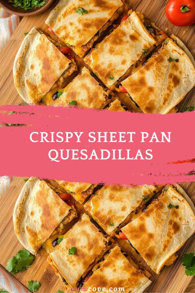 Crispy Sheet Pan Quesadillas