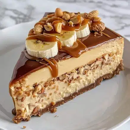Banana Caramel Nut Cheesecake Delight