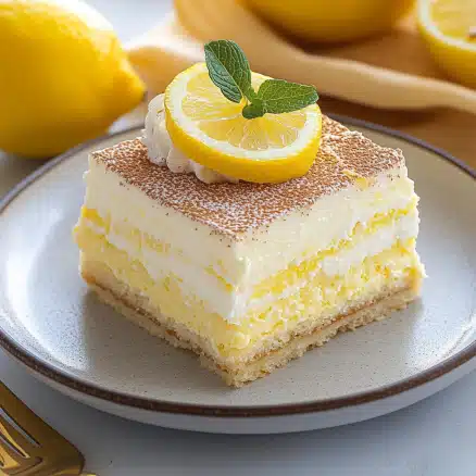Lemon Tiramisu Bars