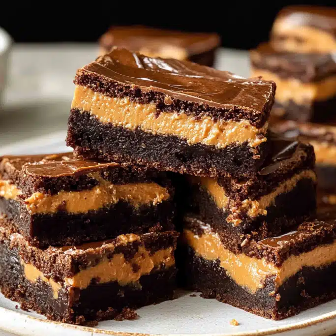 Peanut Butter Stuffed Brownies