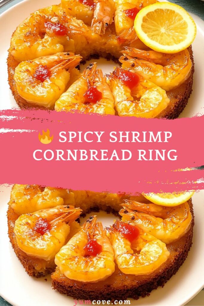 Spicy Shrimp Cornbread Ring
