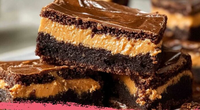 Peanut Butter Stuffed Brownies