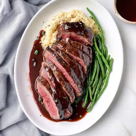 Beef Tenderloin with Red Wine Reduction
