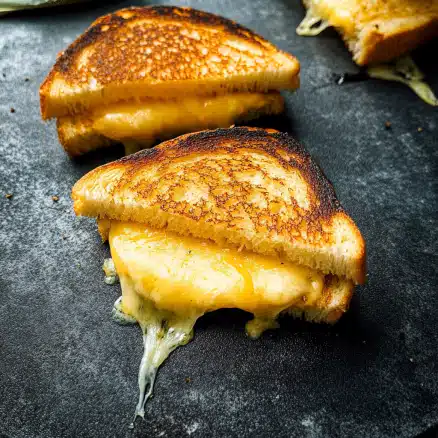 Classic Golden Grilled Cheese Sandwich