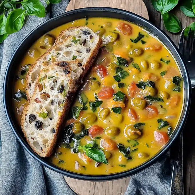 Creamy Vegan Chickpea Soup