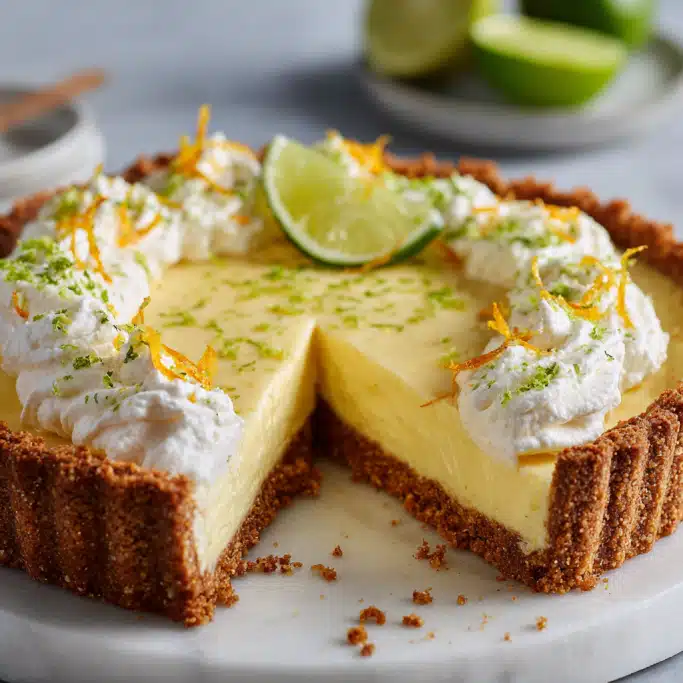 The Ultimate Classic Key Lime Pie Recipe with Whipped Cream and Zesty Lime Garnish