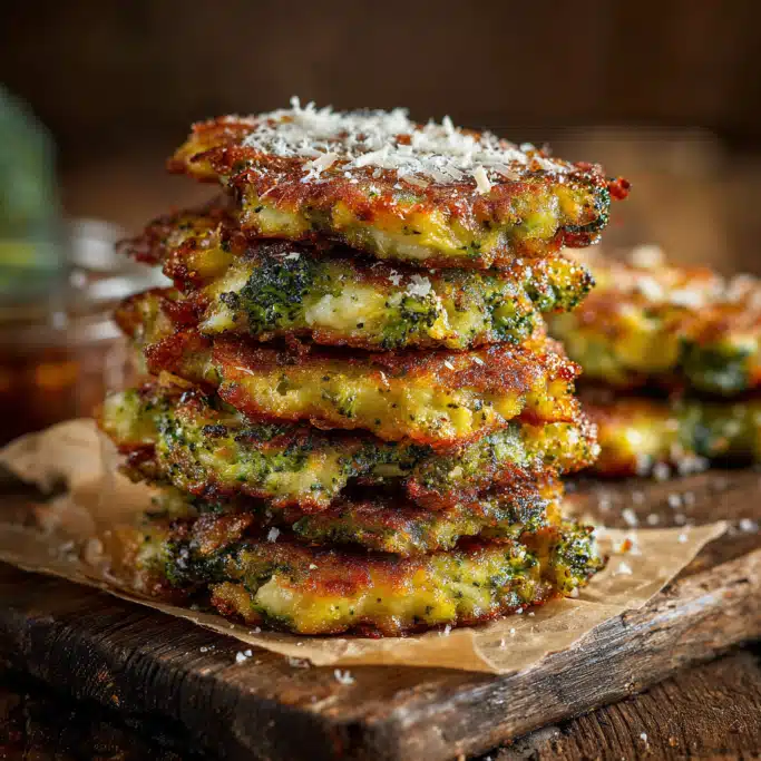 Crispy Broccoli and Cheese Fritters