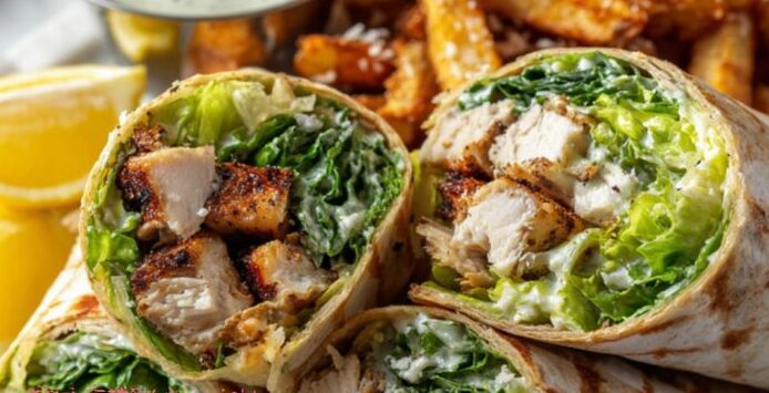Grilled Chicken Caesar Wraps