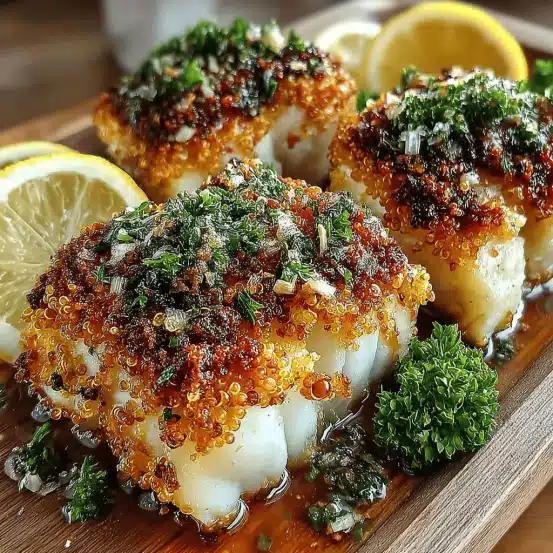 Herb-Crusted Baked Cod