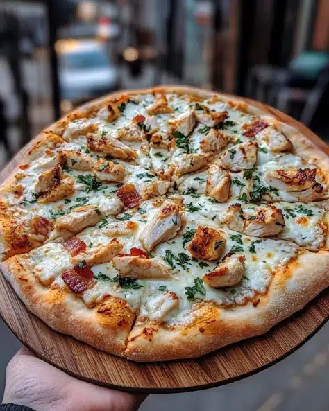Chicken Bacon Ranch Pizza