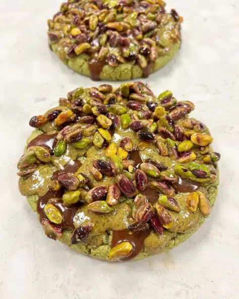 Pistachio Caramel Cookies
