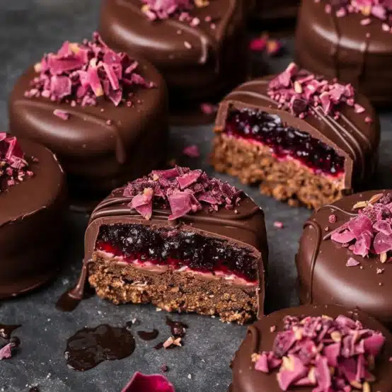 Chocolate Jam-Filled Cookie Cakes