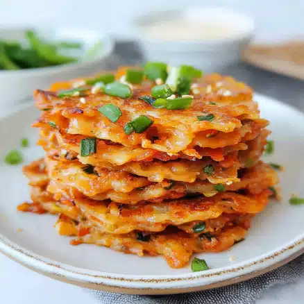 Crispy Veggie Pancakes with Green Onions