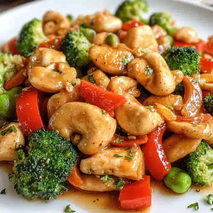 Stir-Fried Chicken with Broccoli, Peppers & Mushrooms
