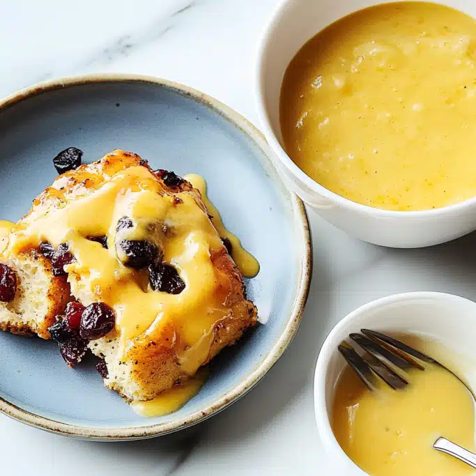 Bread Pudding with Custard Sauce