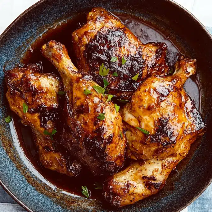 Glazed Roasted Chicken Legs