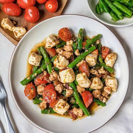 Grilled Chicken with Potatoes and Green Beans