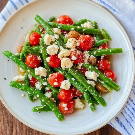 Green Bean and Cherry Tomato Salad with Feta