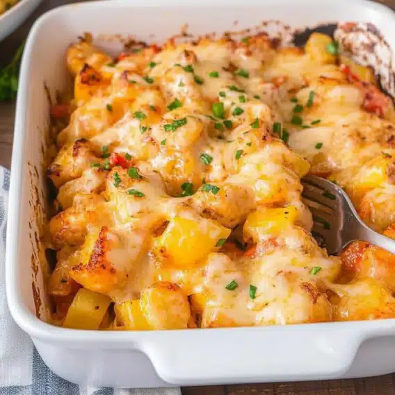 Cheesy Chicken Tater Tot Casserole