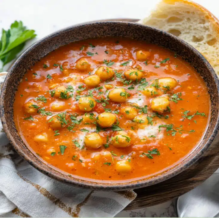 Creamy Chickpea Tomato Soup