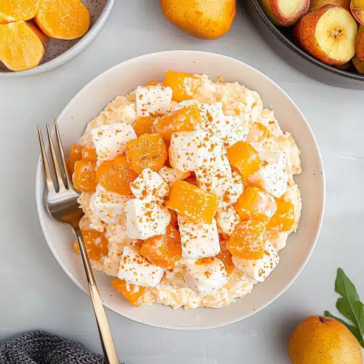 Creamy Mandarin Orange and Pineapple Fluff Salad