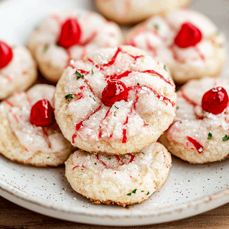 Cherry Almond Snowball Cookies – A Buttery, Delicate Holiday Favorite