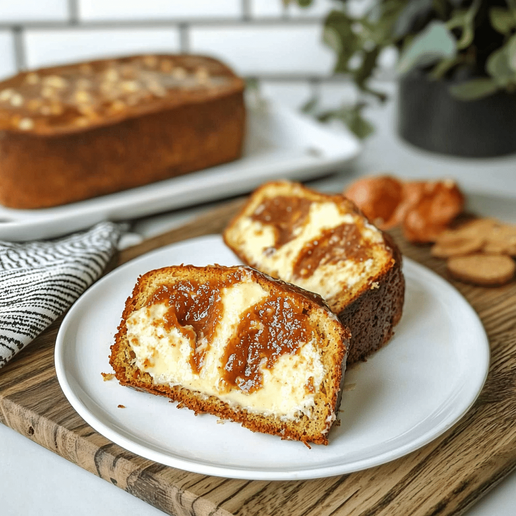 Dulce de Leche Cheesecake Loaf Cake