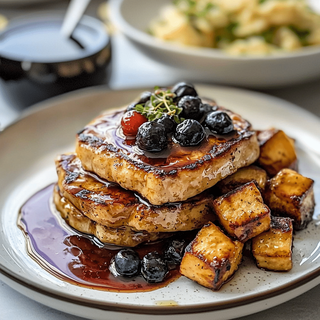 How to Make Maple Glazed Tofu French Toast with Fresh Berries – A Sweet and Savory Vegan Breakfast Delight Everyone Will Love
