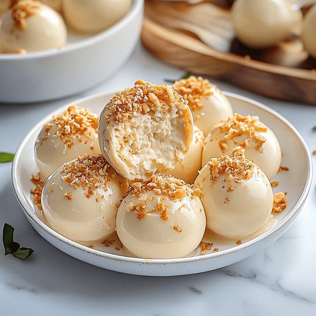White Chocolate Coconut Truffles