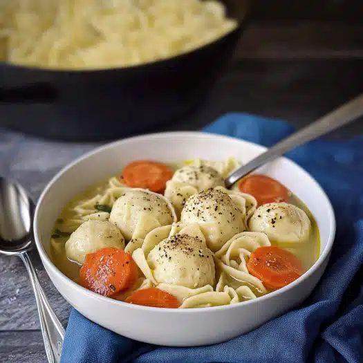 Classic Chicken and Dumpling Noodle Soup
