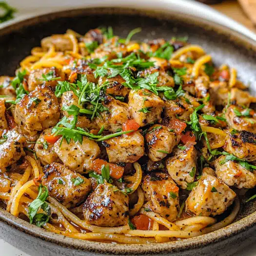 Spicy Garlic Chicken Pasta – Flavor-Packed Pasta with Tender Chicken and Herbs