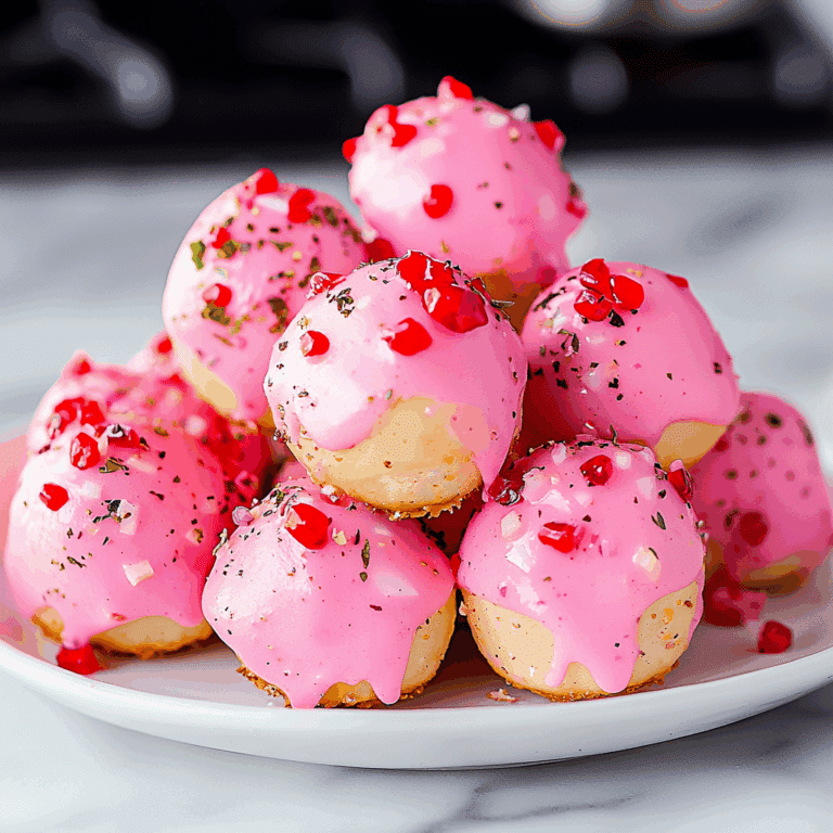 Glazed Cherry Almond Cake Balls