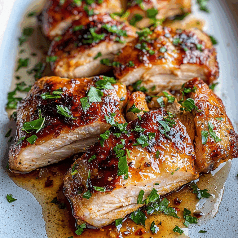 Honey Glazed Chicken Thighs with Fresh Herbs – A Tender, Juicy Chicken Recipe That’s Perfect for Family Dinners or Entertaining Guests