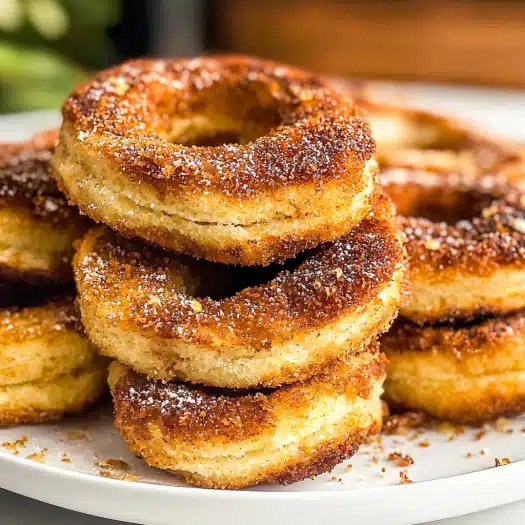 Crispy Baked Cinnamon Sugar Donuts