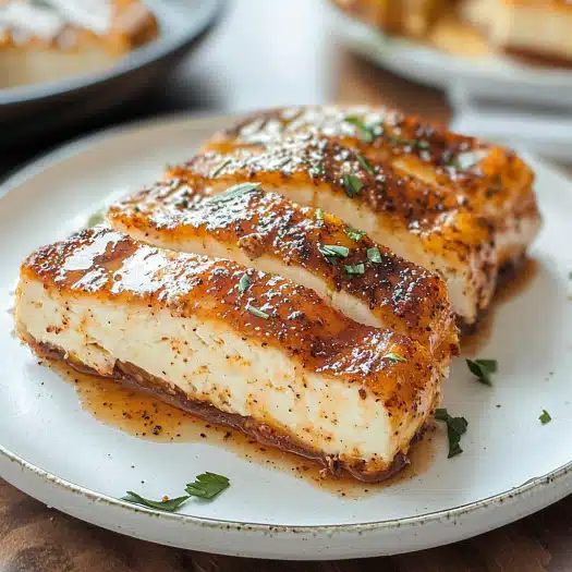 Pan-Seared Halloumi Steaks in Sweet Balsamic Glaze