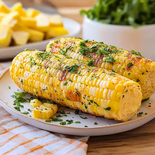 Grilled Buttered Corn on the Cob with Fresh Herbs