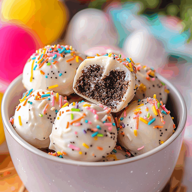 White Chocolate Sprinkle Truffles